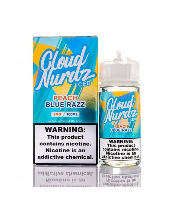 Peach Blue Razz Iced - Cloud Nurdz E-Juice (100 ml)