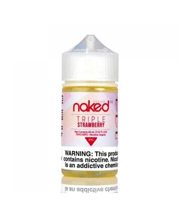 Triple Strawberry (Yummy Strawberry) - Naked 100 E-Juice (60 ml)