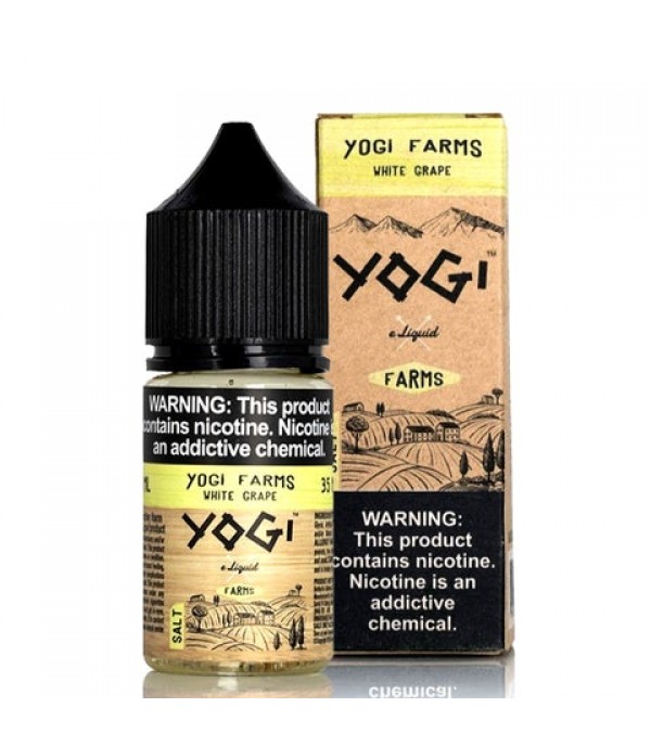 White Grape Salt - Yogi Farms E-Juice [Nic Salt Version]