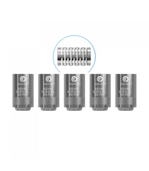 Joyetech NotchCoil (SS316) Atomizer Heads / Replacement Coils (5 Pack)