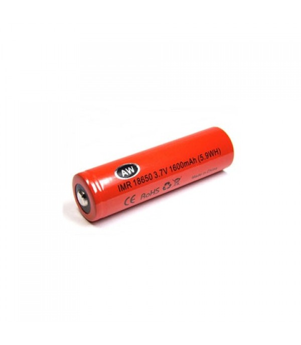 AW 18650 IMR 1600mAh 24Amp Battery