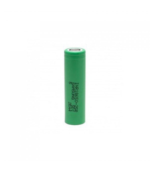 Samsung 25R 18650 INR 2500mAh 20A Flat Top Battery