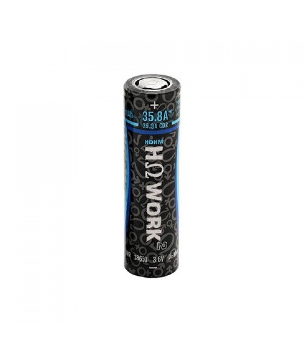 Hohm Tech Hohm Work 18650 INR 2531mAh 35.8A Flat Top Battery