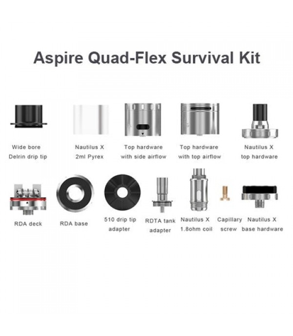 Aspire Quad Flex 4-in-1 Survival Kit